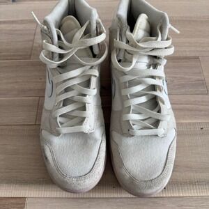 Nike Dunk High Premium white trainers sz 10.5